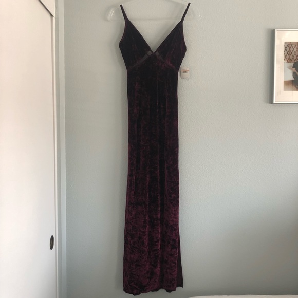 SOLD✨FREE PEOPLE Low Key Crushin Pomegranate Wine Dress - Picture 6 of 11